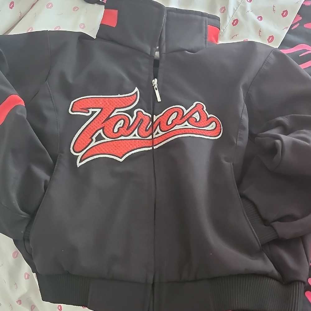 Kids Black and Red Puffer Jacket